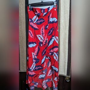 Express Linen-Type Draped Skirt